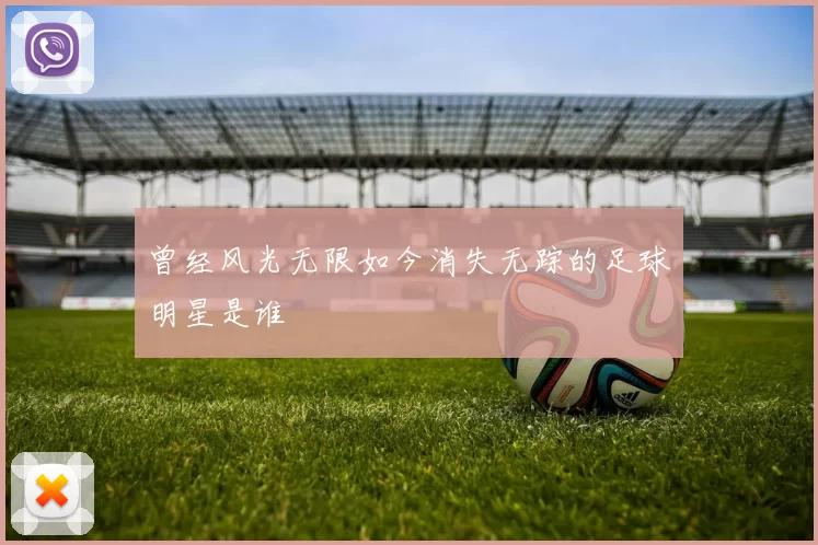 曾经风光无限如今消失无踪的足球明星是谁