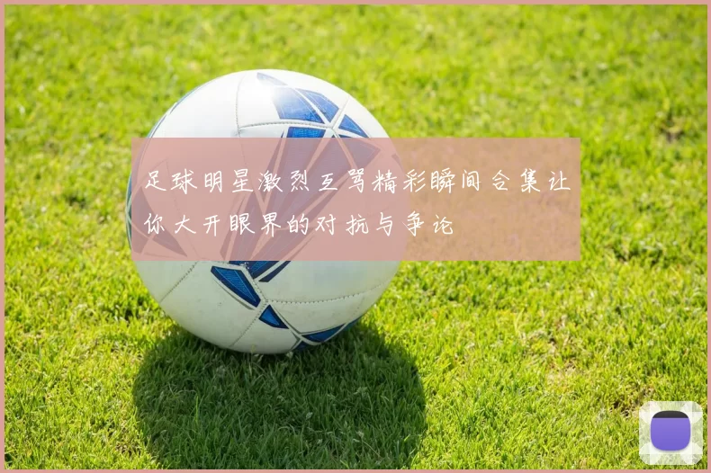 足球明星激烈互骂精彩瞬间合集让你大开眼界的对抗与争论